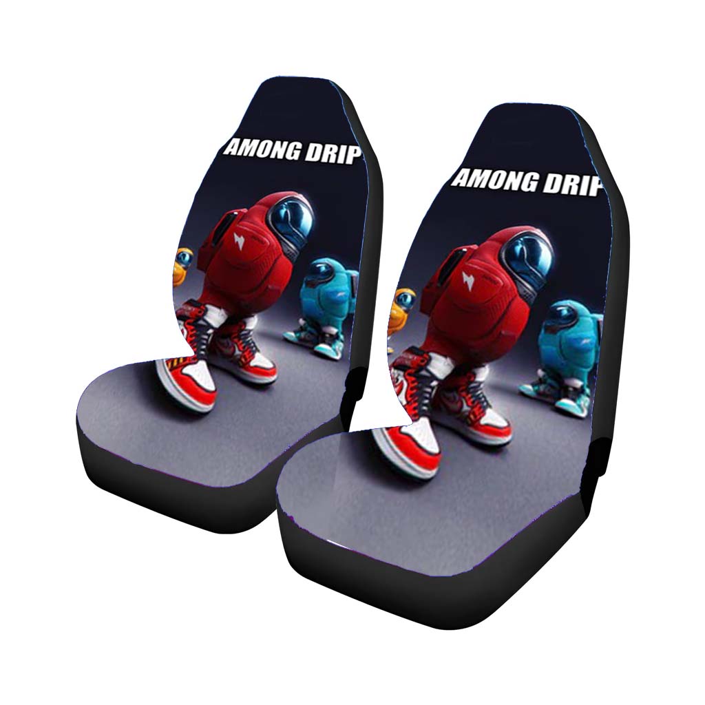 Among Drip Nike Shoes Car Front Seat Covers