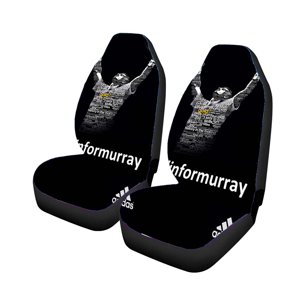 Andy Murray Tennis Champion Poster Car Front Seat Covers