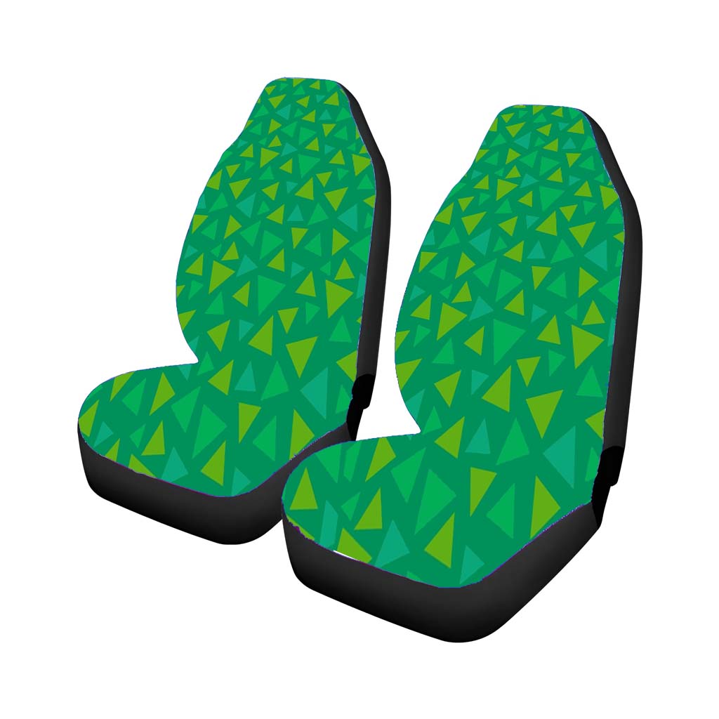 Animal Crossing Grass Pattern Car Front Seat Covers