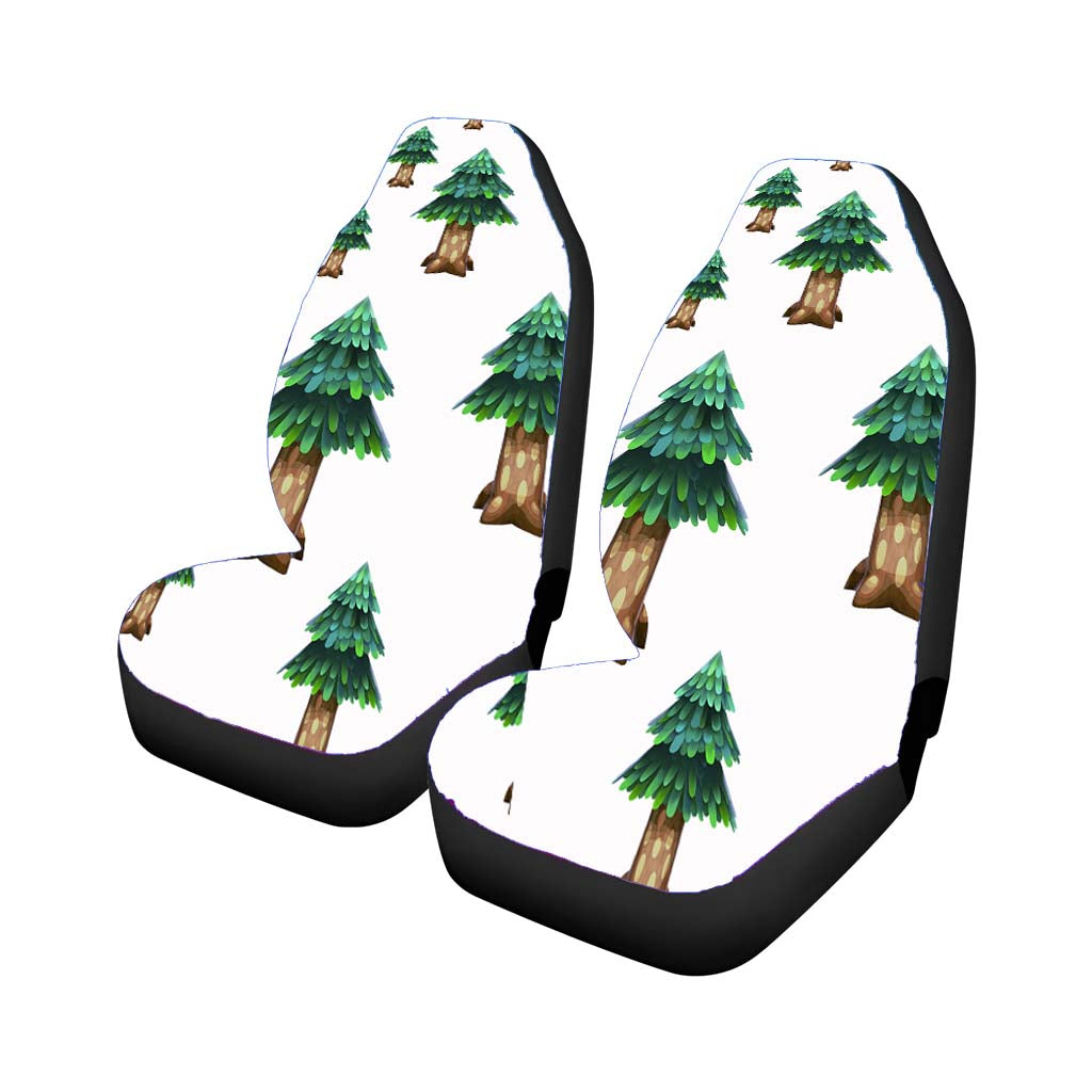 Animal Crossing Tree Random Pattern Car Front Seat Covers