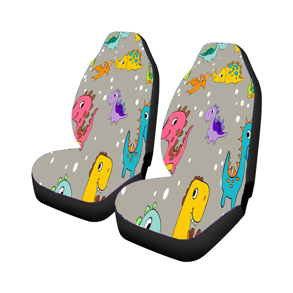 Animal Dino Pattern 4 Car Front Seat Covers