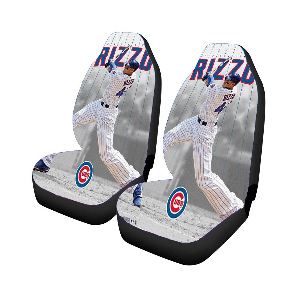 Anthony Rizzo Chicago Cubs Baseball Car Front Seat Covers