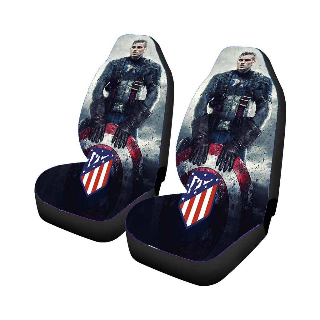 Antoine Griezmann Atletico Madrid Captain Car Front Seat Covers