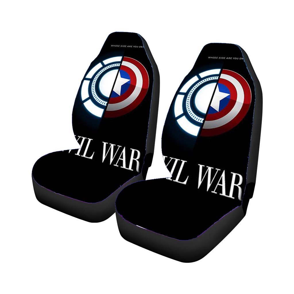 Arc Vs Shield Civil War Car Front Seat Covers