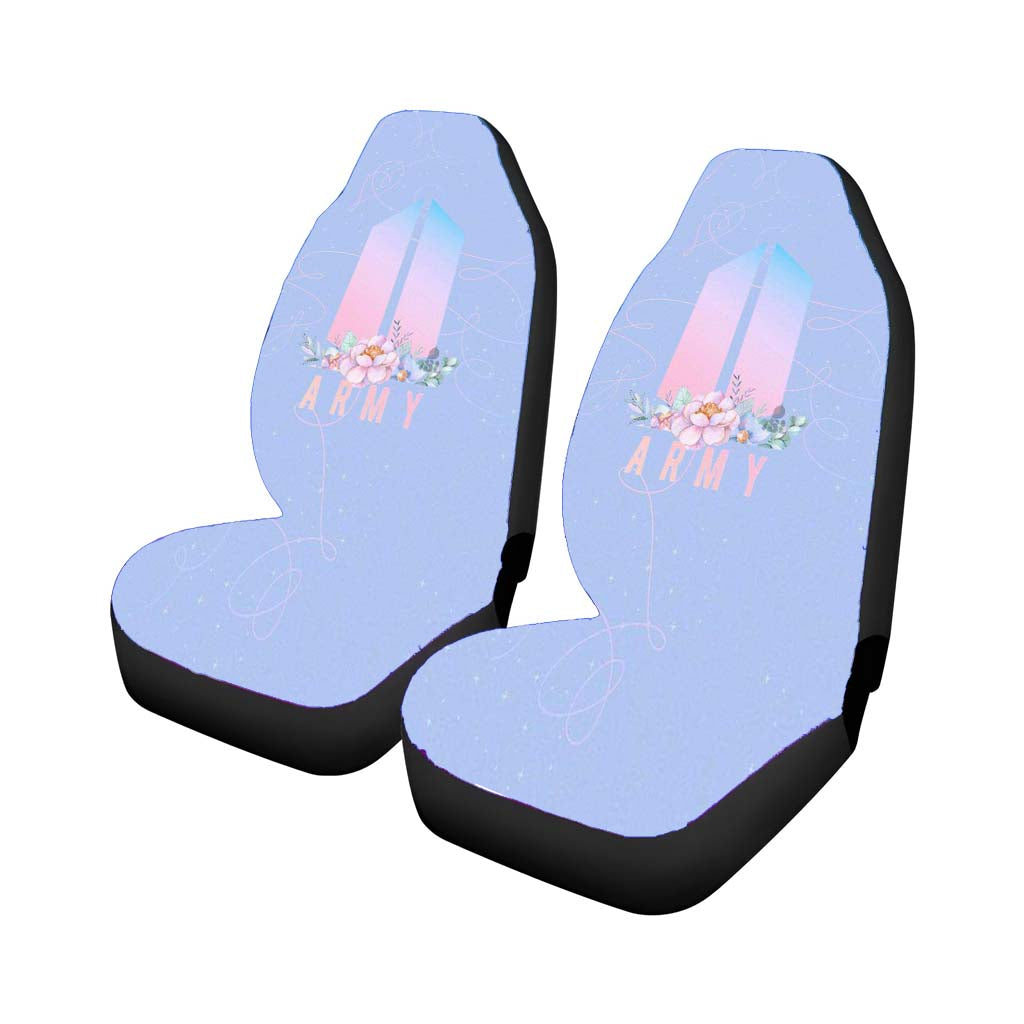 Army Flower Logo Car Front Seat Covers