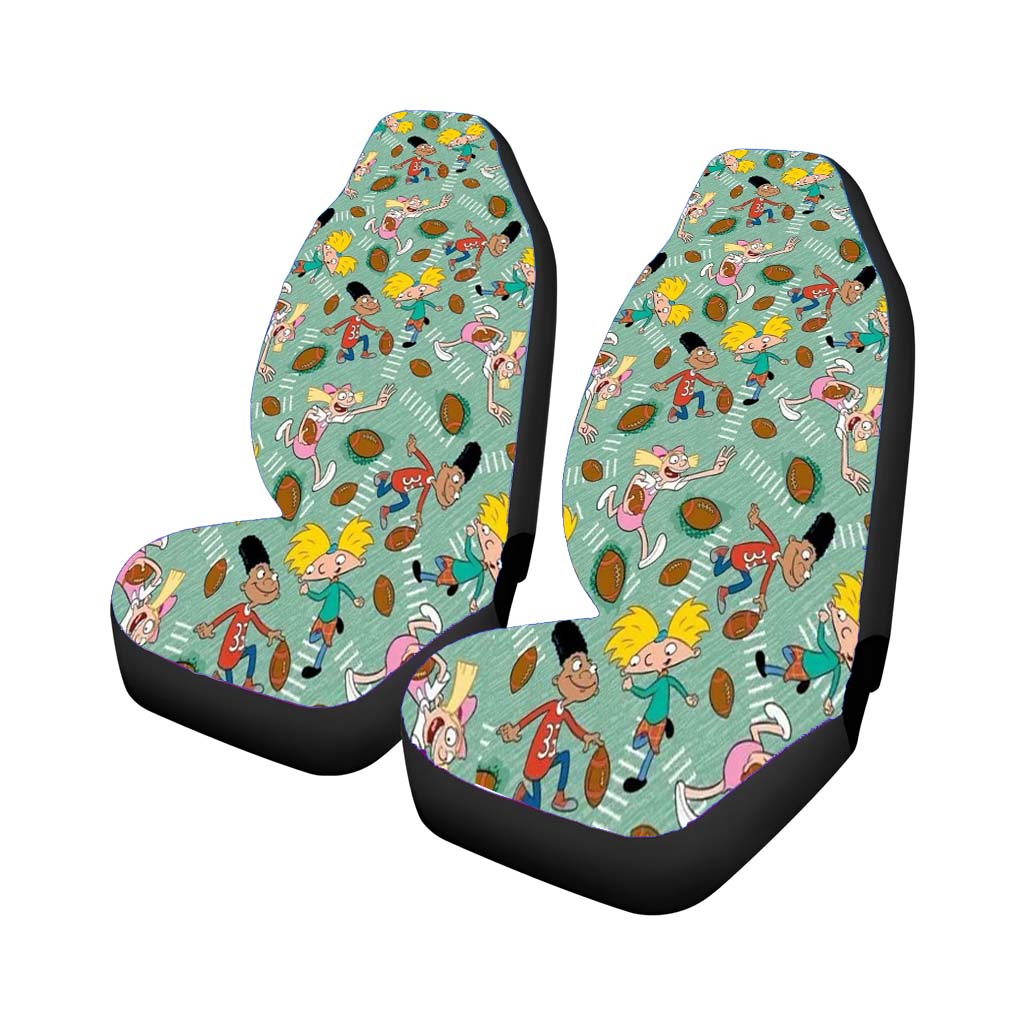 Arnold Helga Gerald Pattern Collage Car Front Seat Covers
