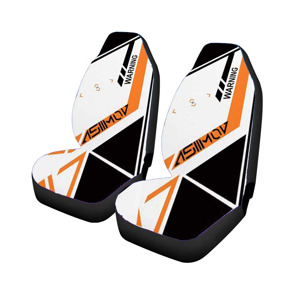 Asiimov Warning Car Front Seat Covers
