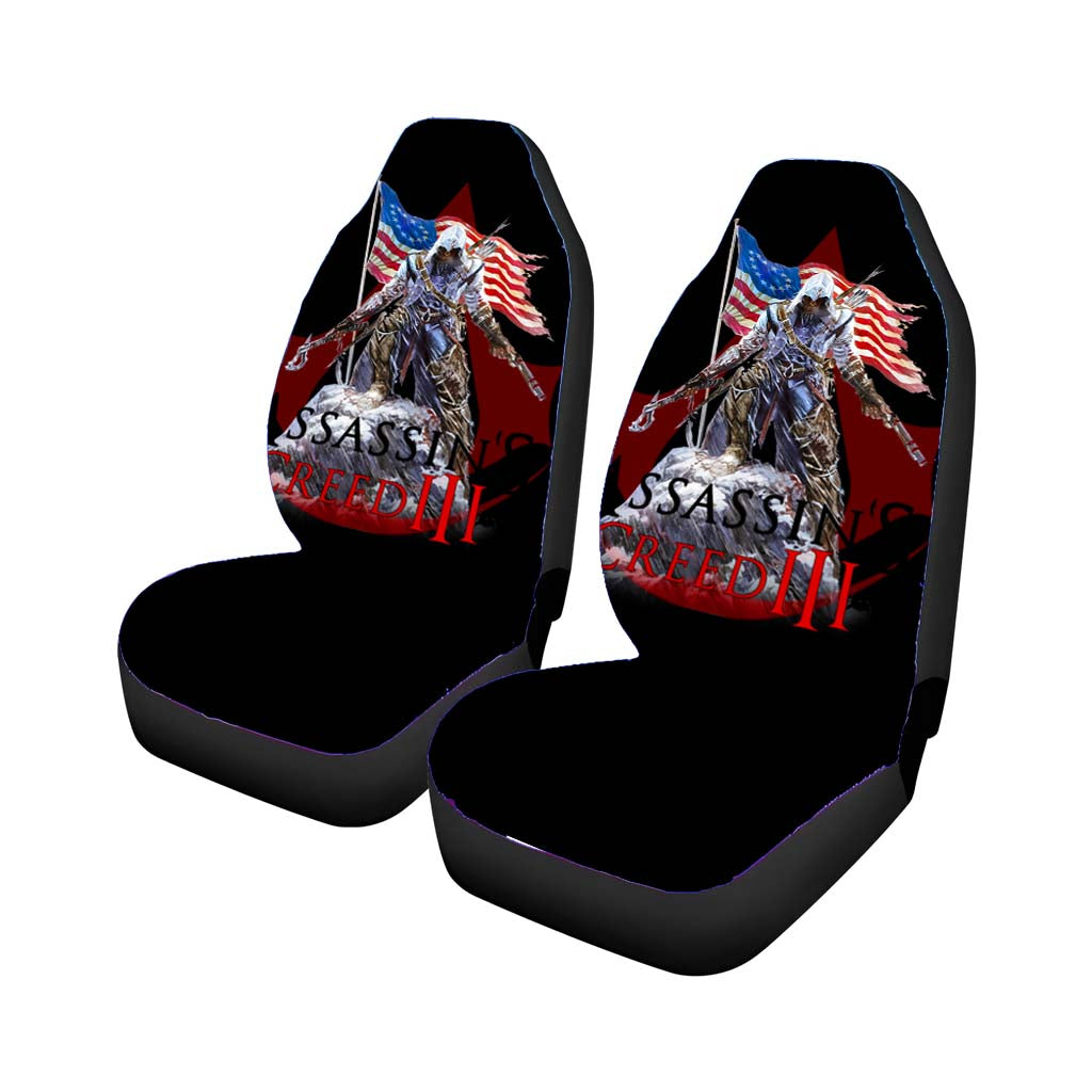 Assassin Creed 3 American Flag Car Front Seat Covers