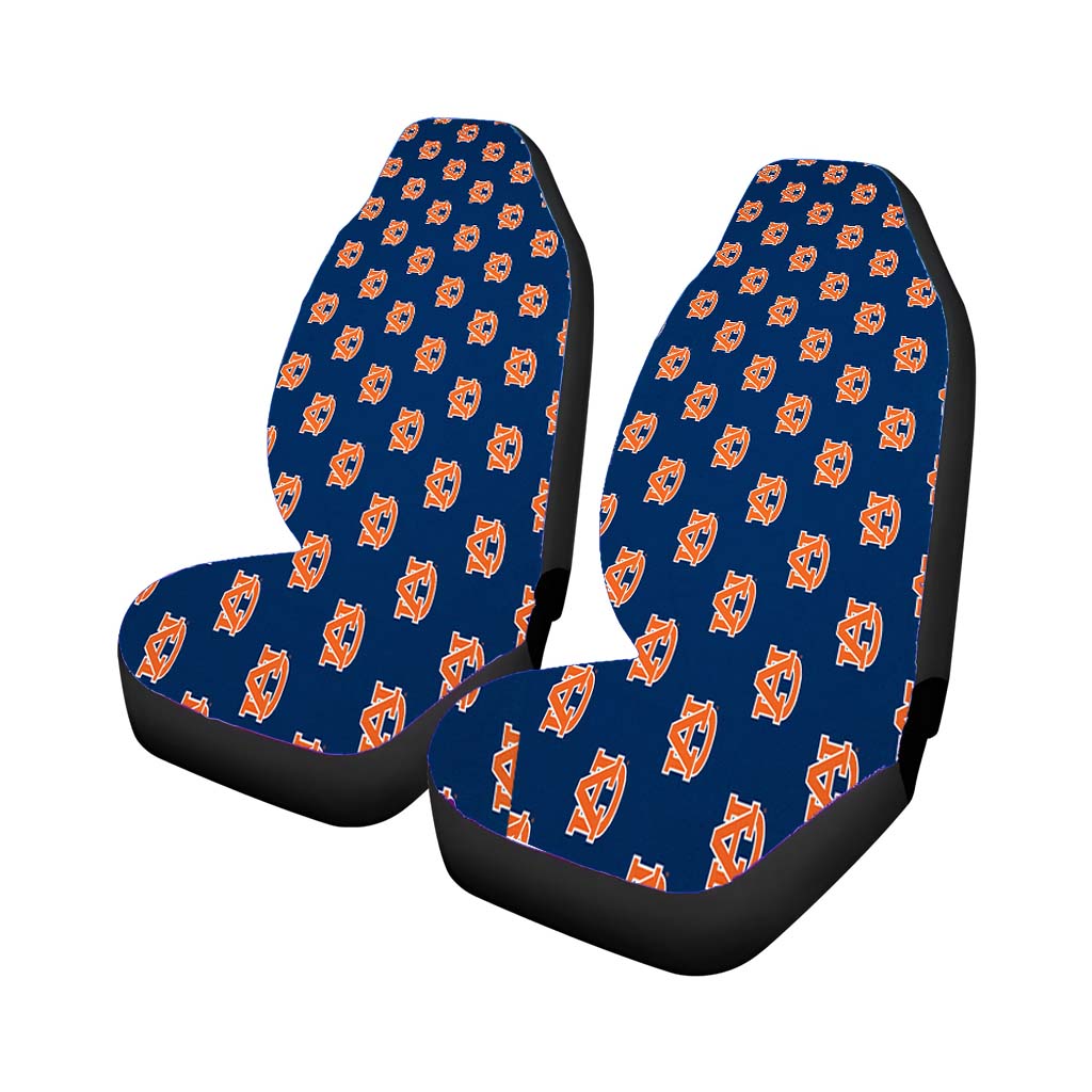 Auburn Tigers Team Pattern Logo Car Front Seat Covers