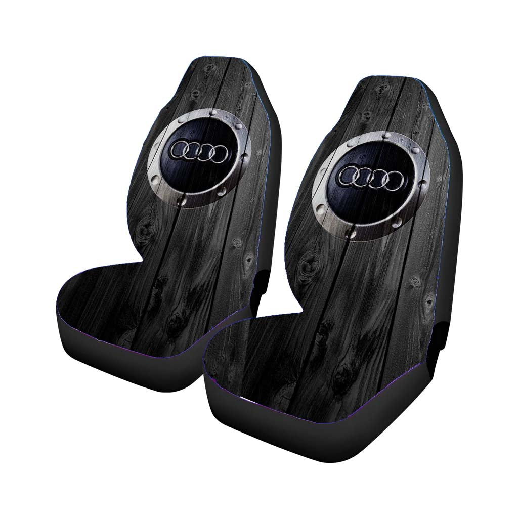 Audi Car Logo Dark Wood Wallpaper Car Front Seat Covers