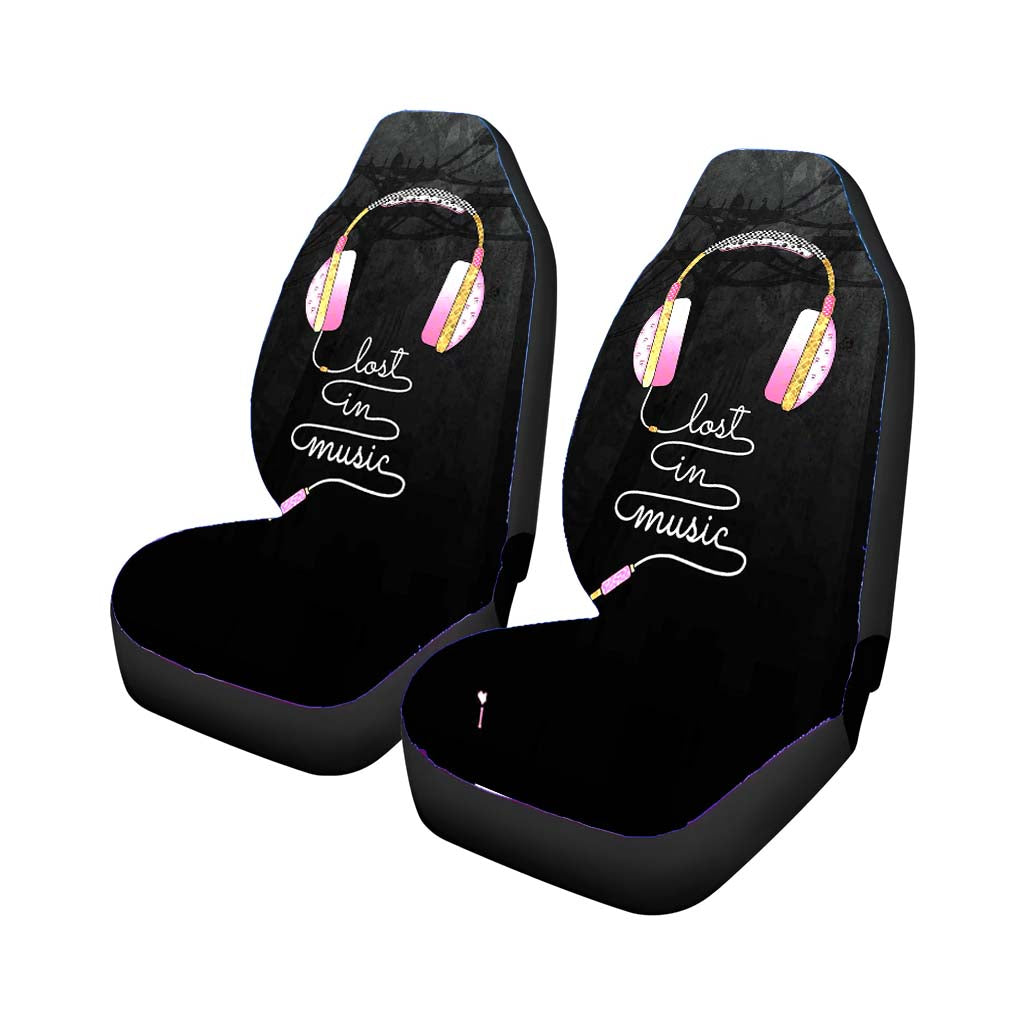 Audifonos Lost In Music Car Front Seat Covers