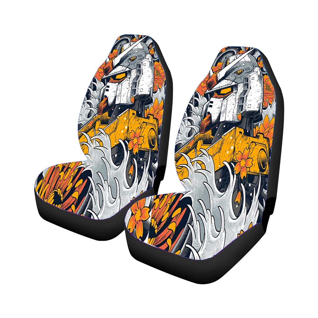 Awesome Gundam Mecha Artwork Car Front Seat Covers