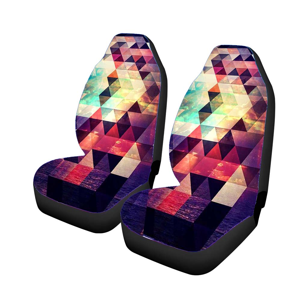 Aztec Sea And The Sunset Car Front Seat Covers