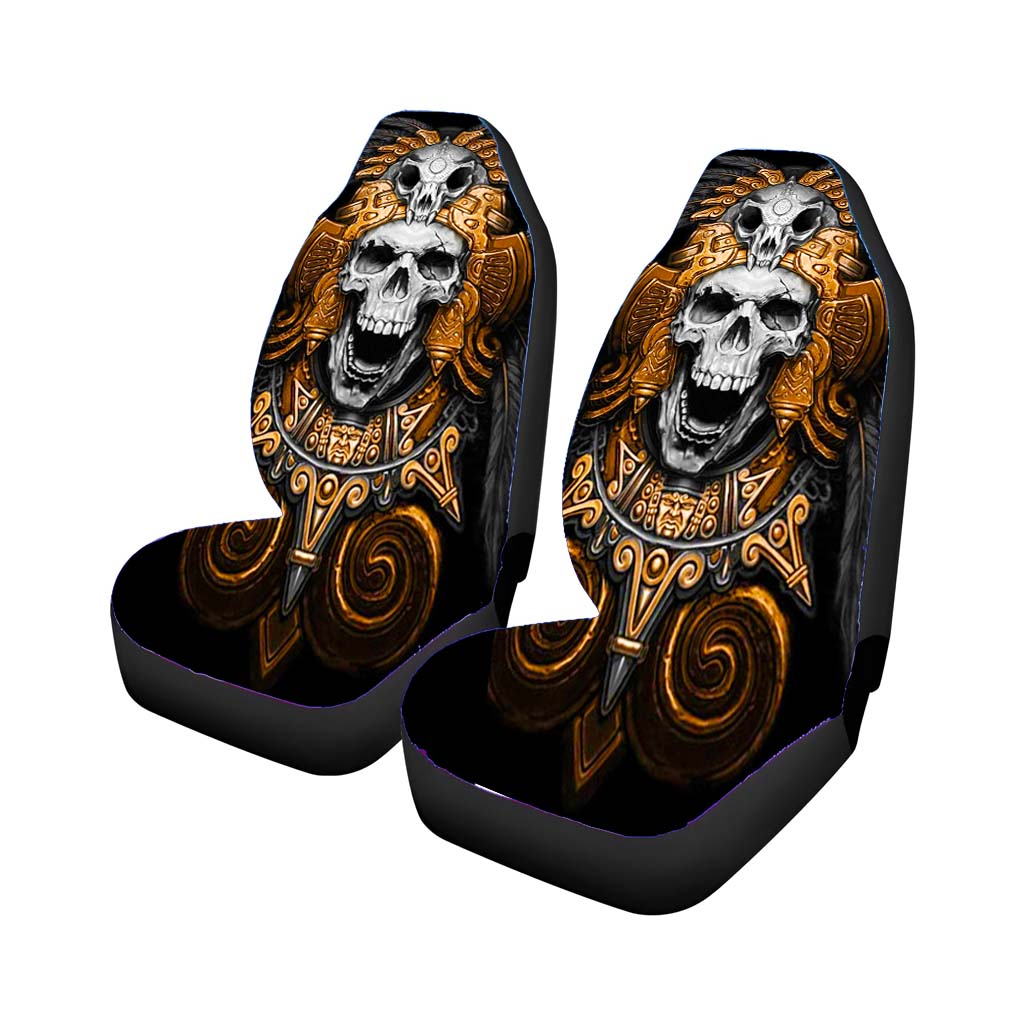 Aztec Skull Car Front Seat Covers