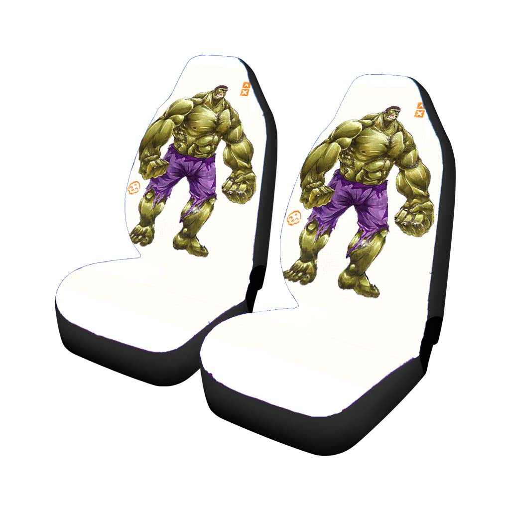Bad Hulk Car Front Seat Covers