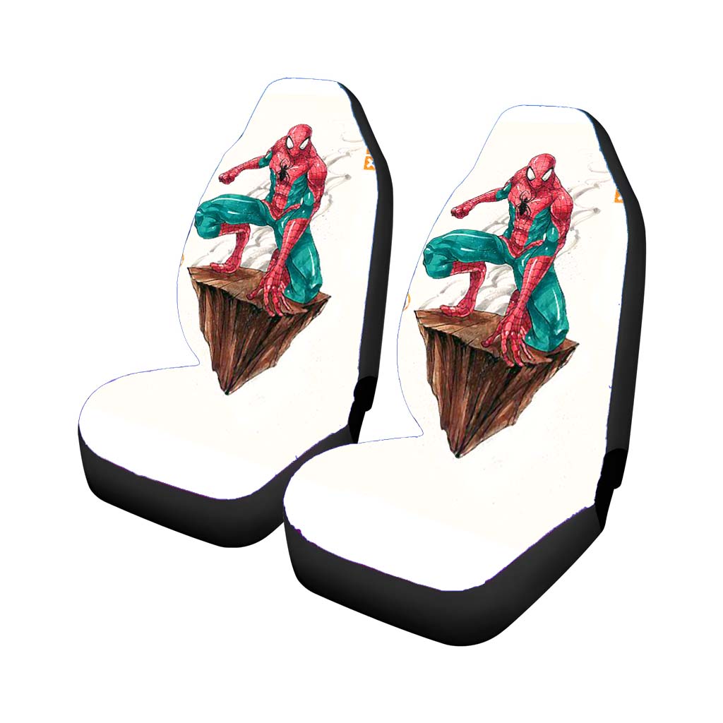 Bad Spiderman Car Front Seat Covers