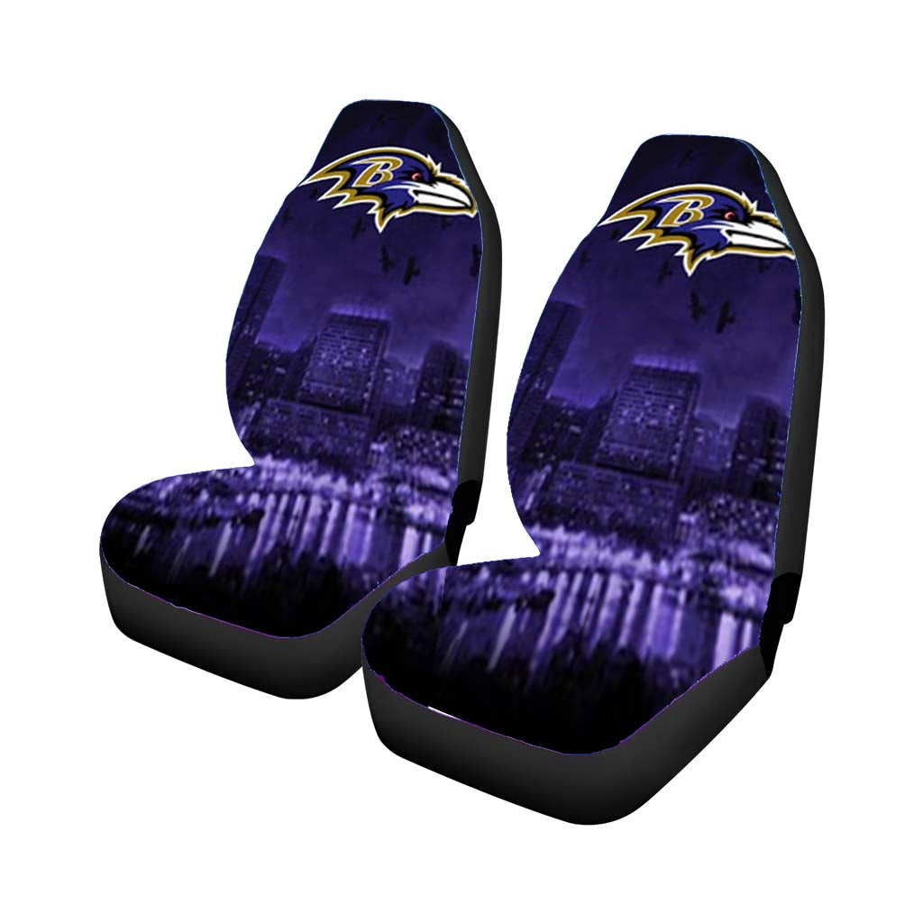 Baltimore Ravens Emblem Car Front Seat Covers