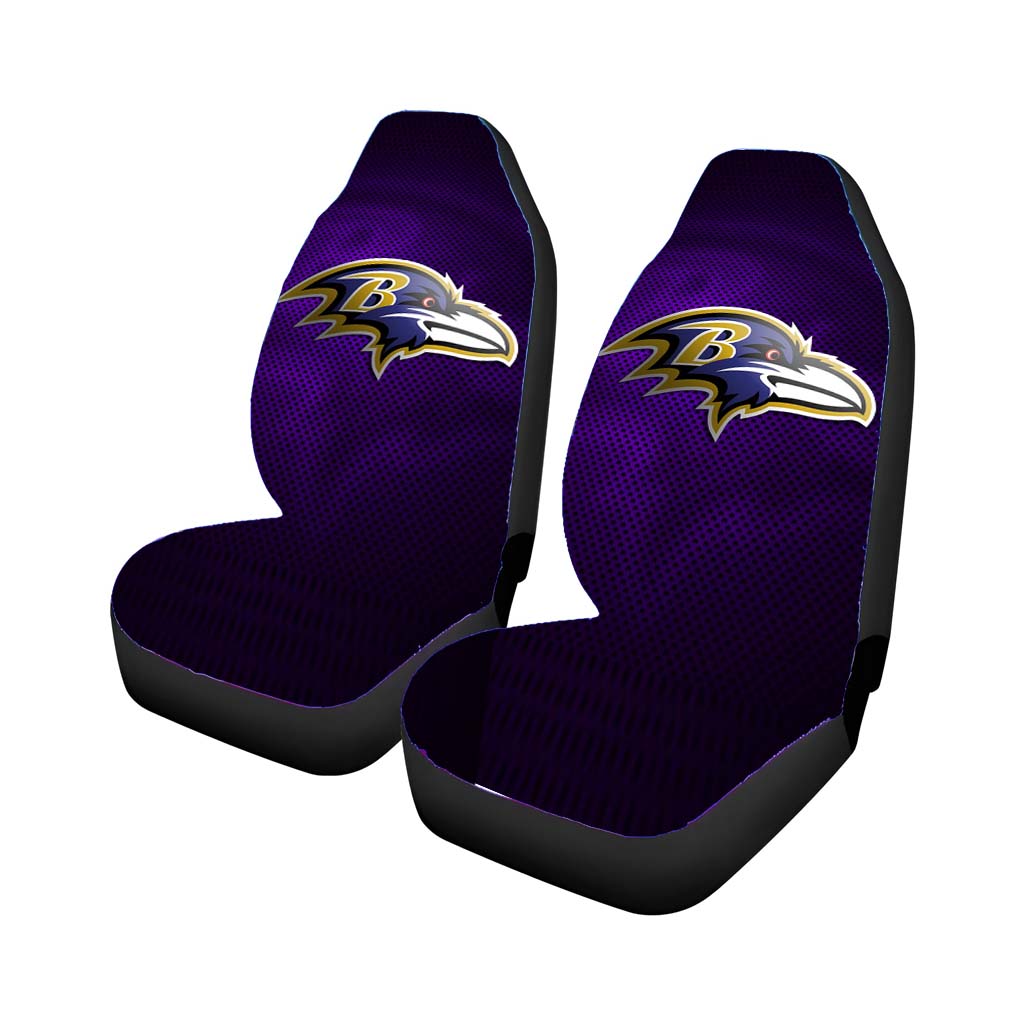 Baltimore Ravens Logo Car Front Seat Covers