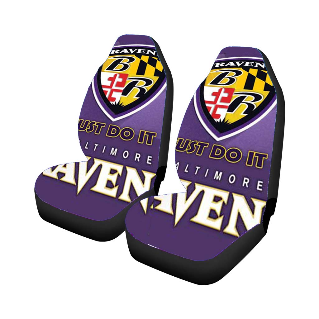 Baltimore Ravens Shield Car Front Seat Covers