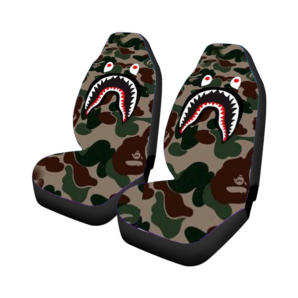 Bape Camo Car Front Seat Covers