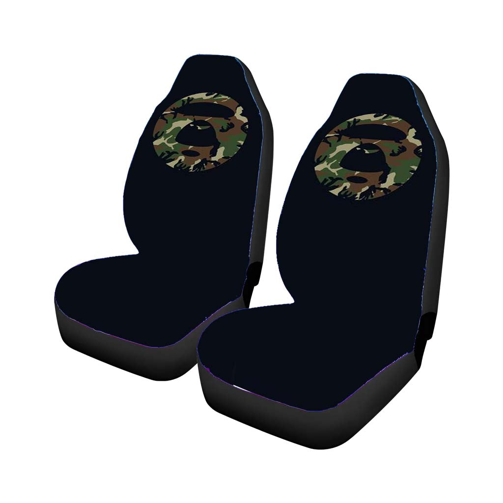 Bape Camo Aape Black Background Car Front Seat Covers