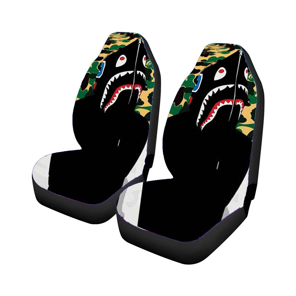 Bape Shark Hoodie Car Front Seat Covers