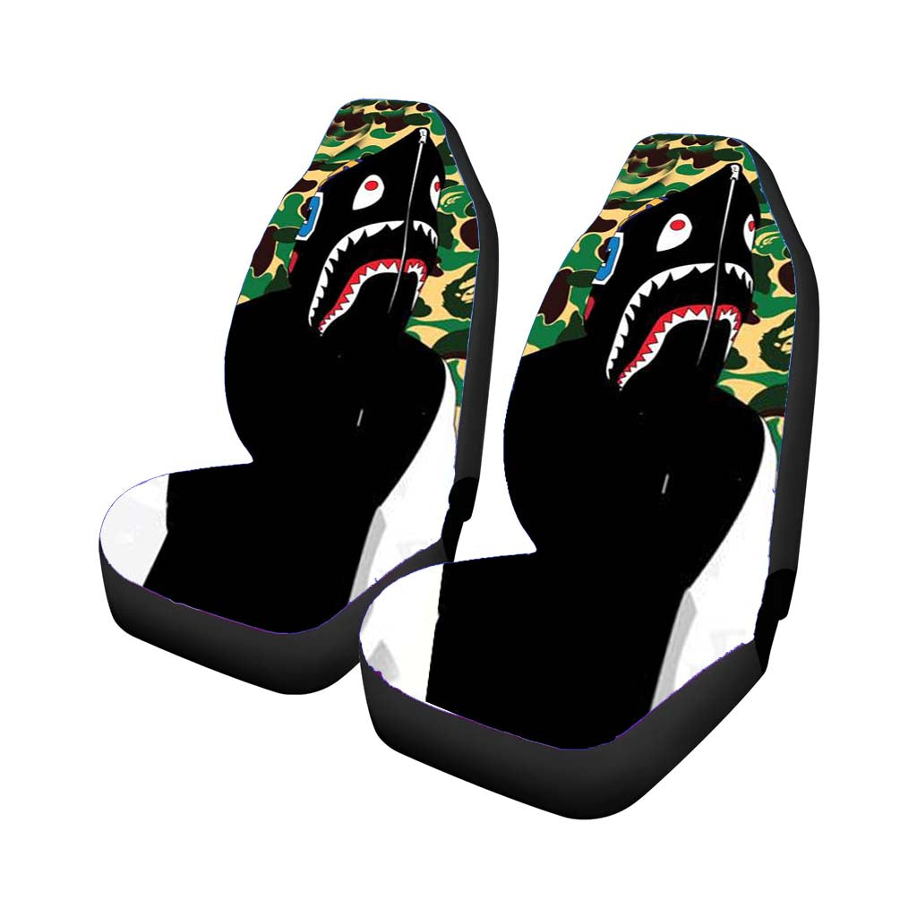 Bape Sharks Man Car Front Seat Covers