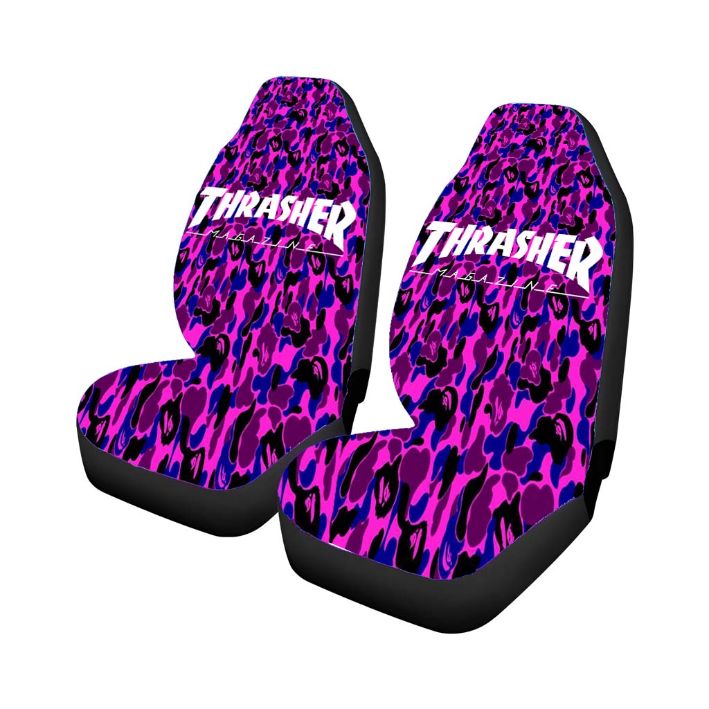 Bape Thrasher Car Front Seat Covers