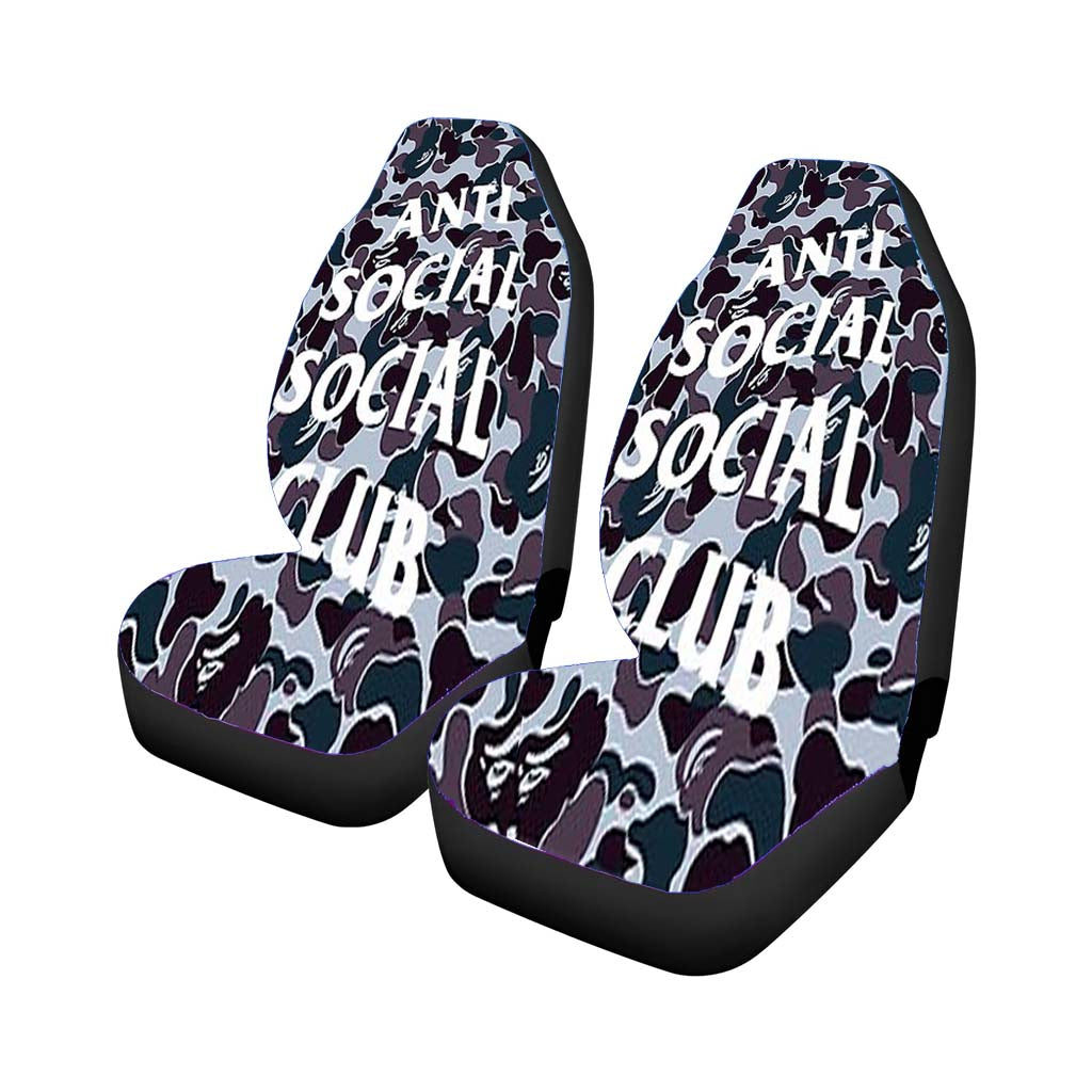 Bape X Assc Style Car Front Seat Covers