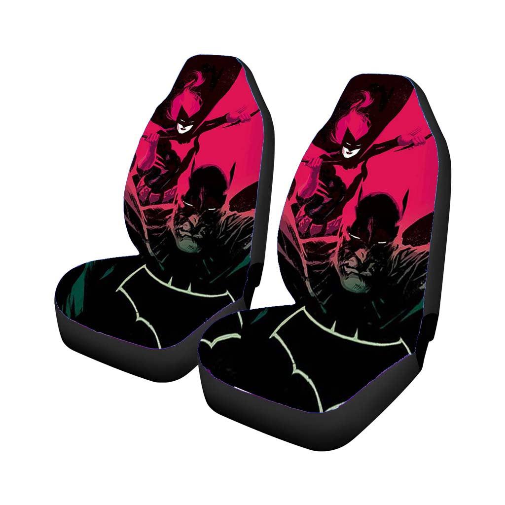 Batman And Batwoman Art Car Front Seat Covers