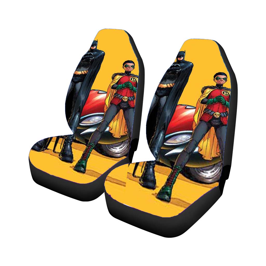 Batman And Robin Arms Crossed Car Front Seat Covers
