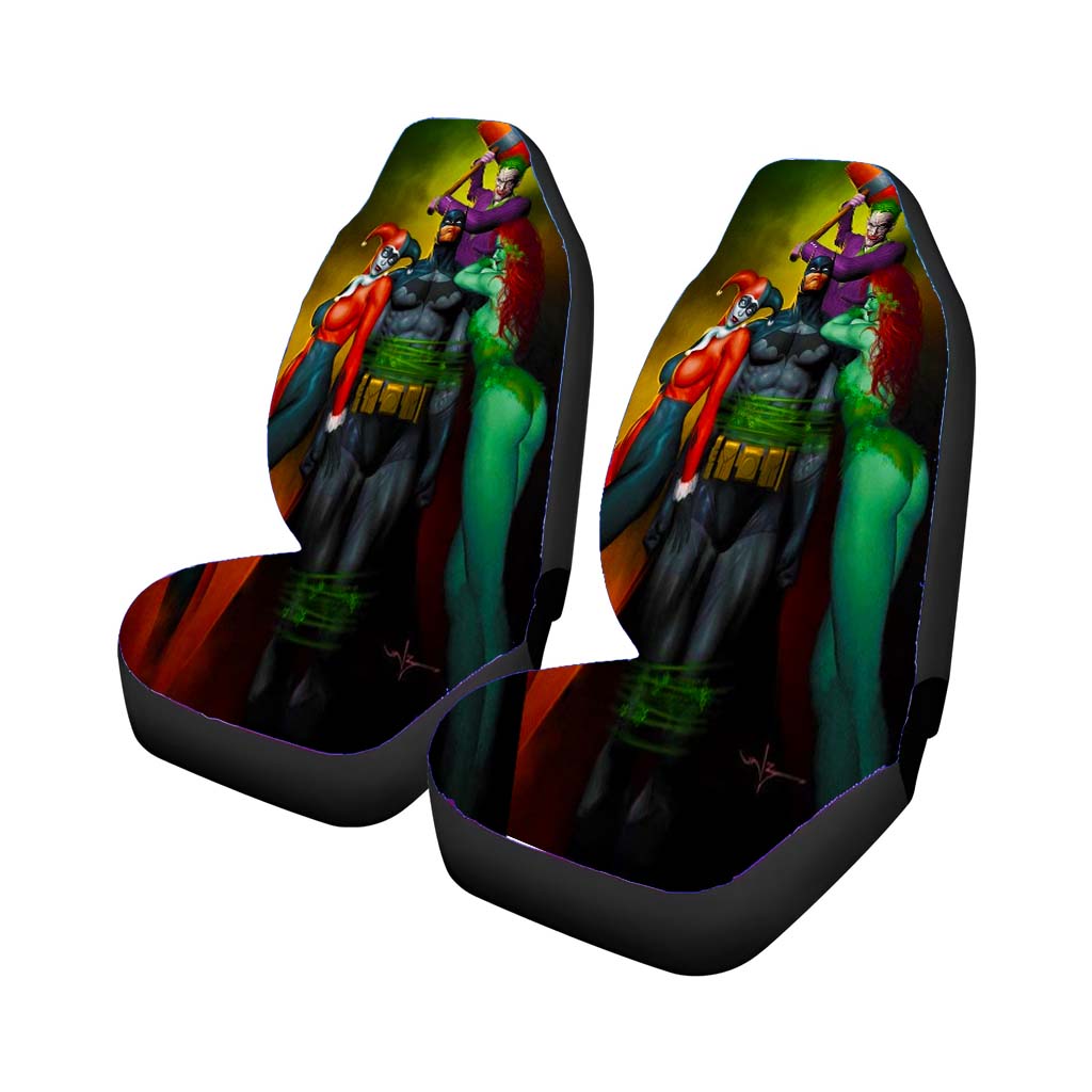 Batman And Sexy Villain Car Front Seat Covers