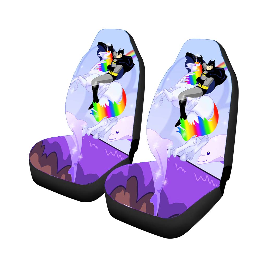 Batman And Unicorn Car Front Seat Covers