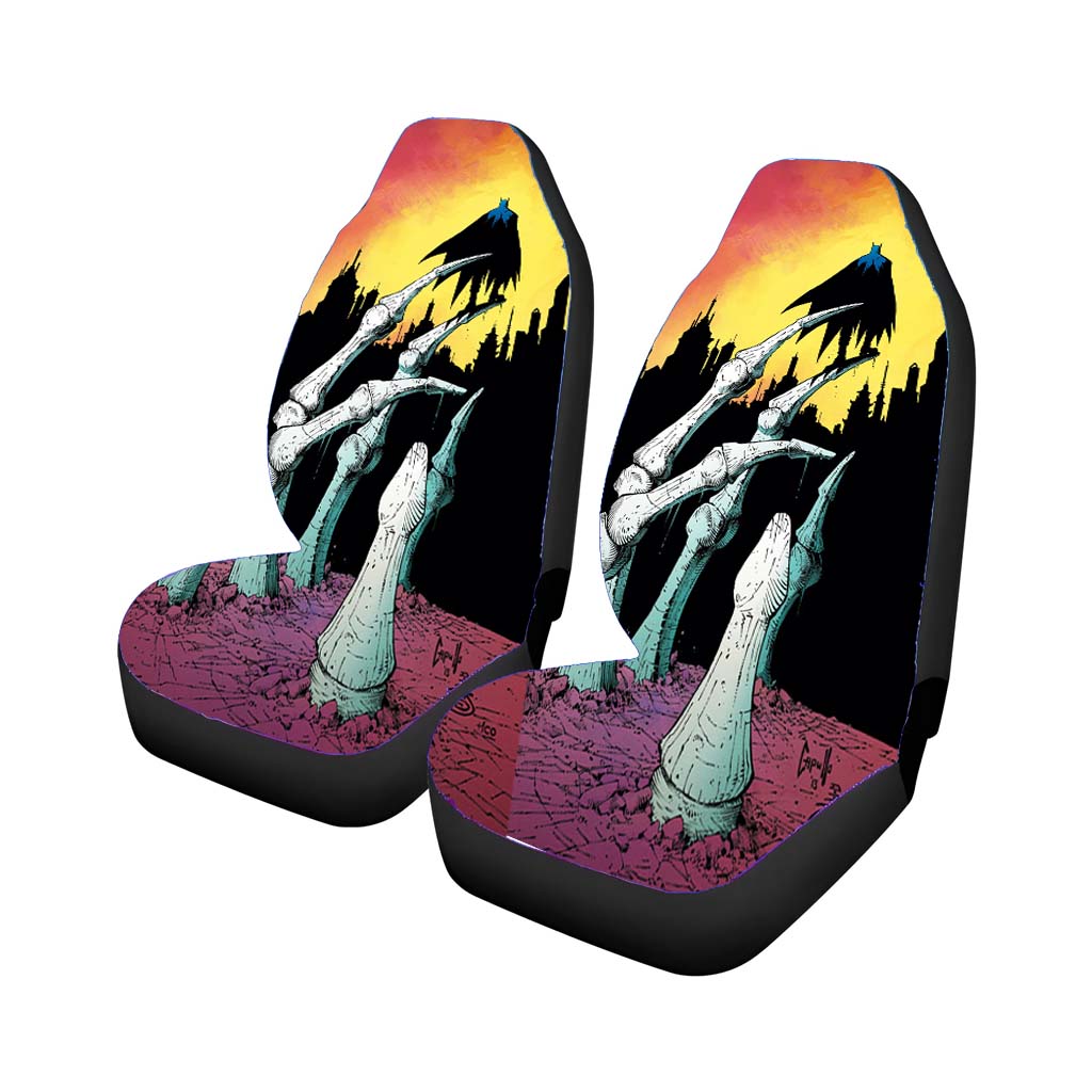 Batman Art Hands Skull Car Front Seat Covers
