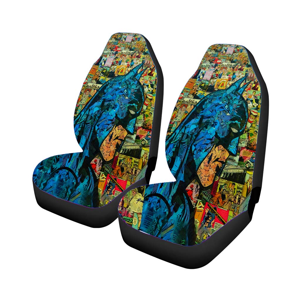 Batman Comic Car Front Seat Covers