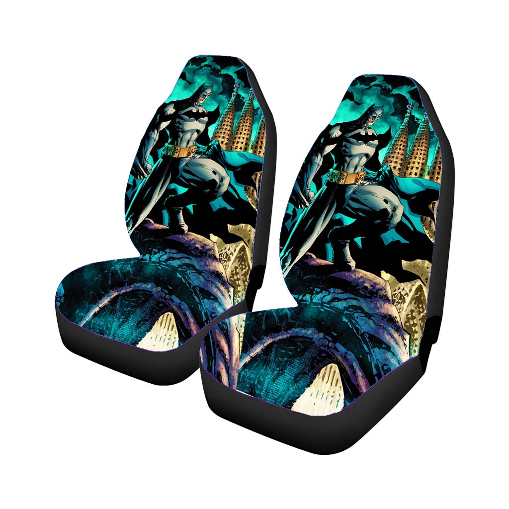 Batman Comic Oversee Car Front Seat Covers