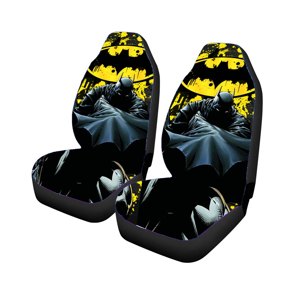 Batman Comic Poster Car Front Seat Covers