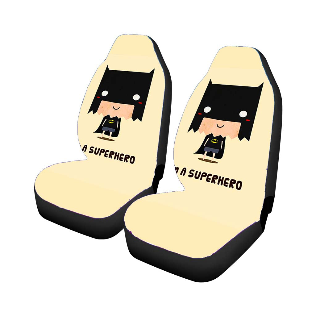 Batman Kid Vector Car Front Seat Covers