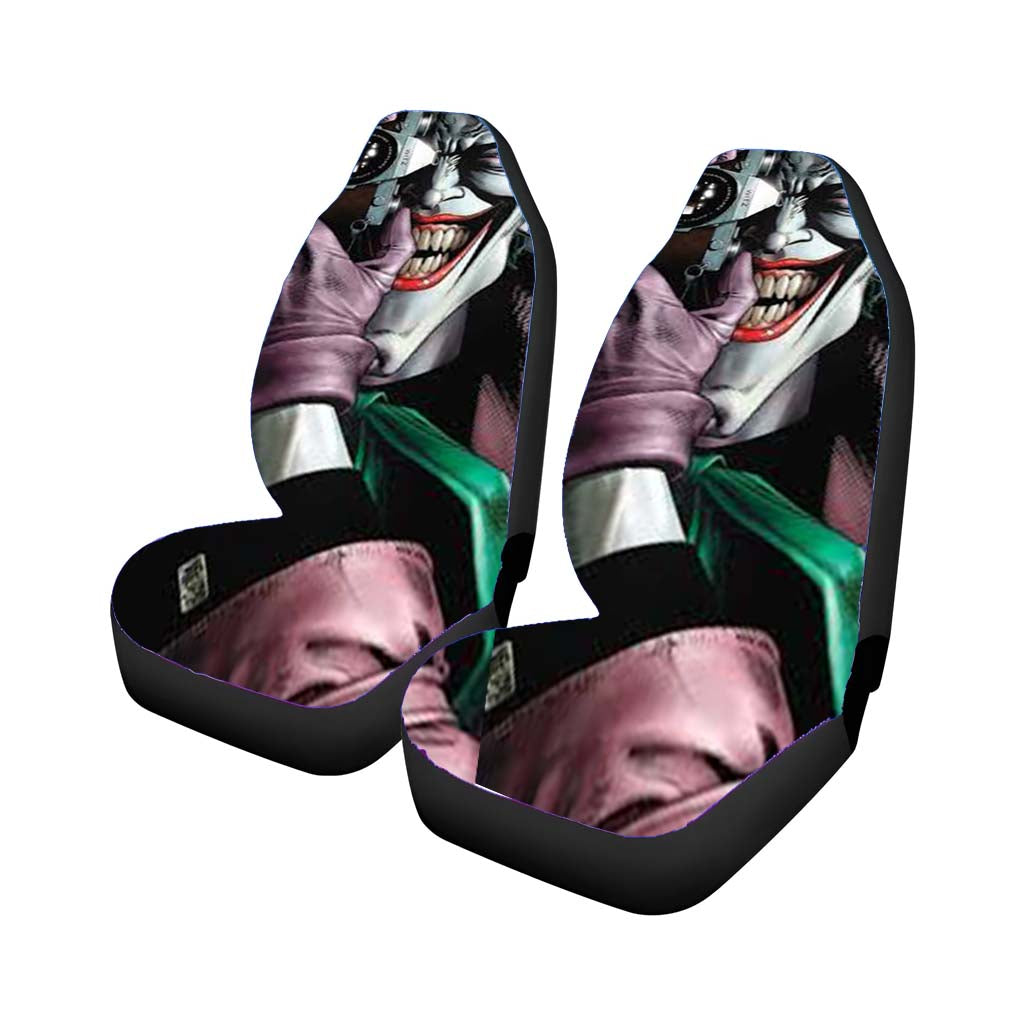 Batman Killing Joker Car Front Seat Covers