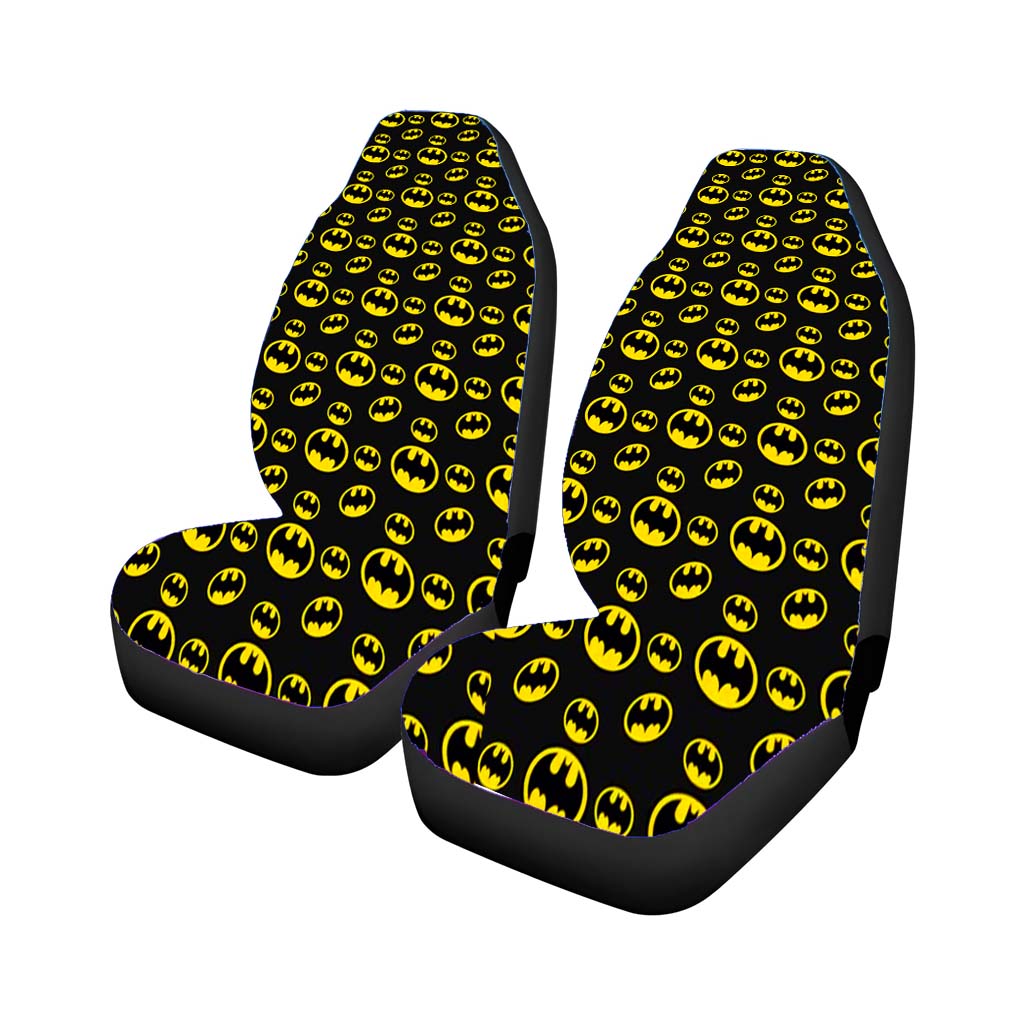 Batman Logo Collage Car Front Seat Covers