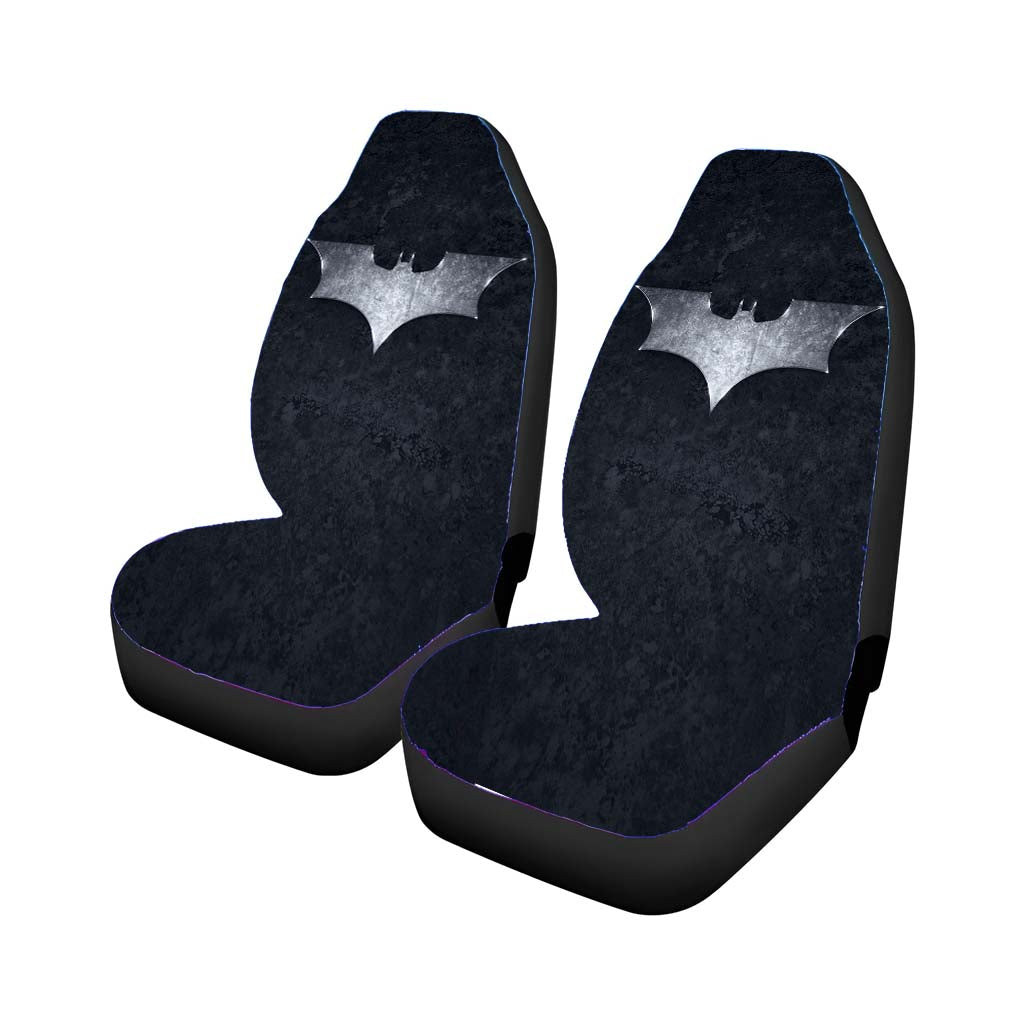 Batman Metal Logo Car Front Seat Covers