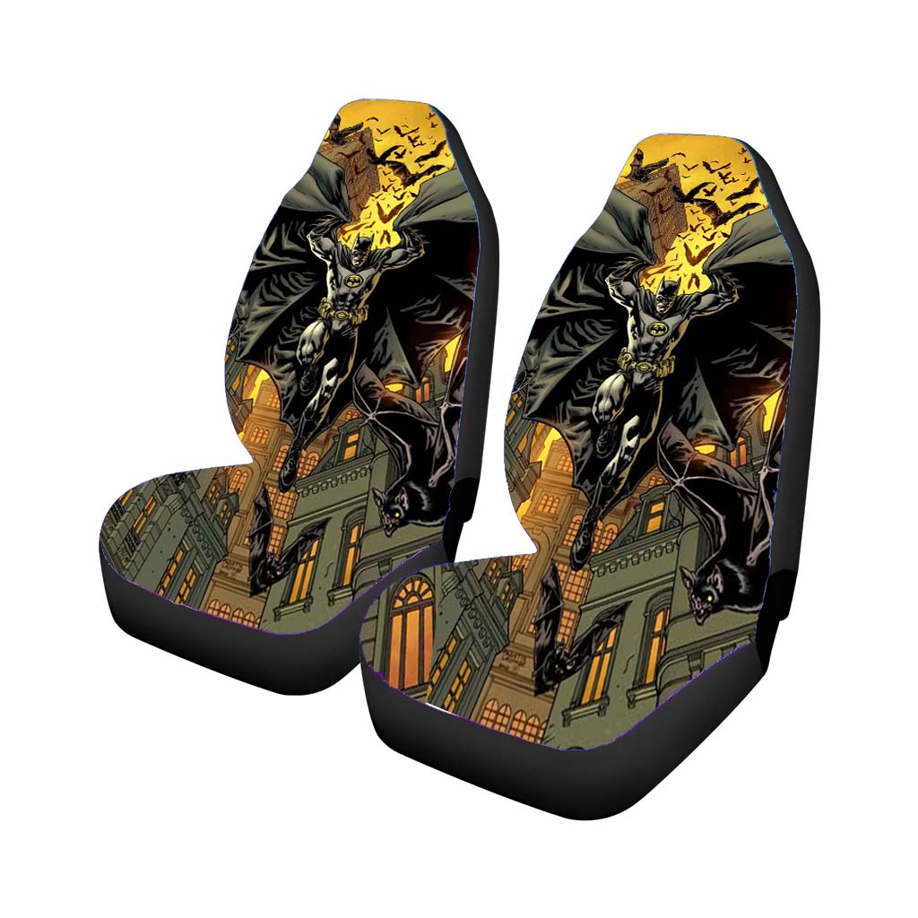 Batman Origin Cartoon Fly Car Front Seat Covers