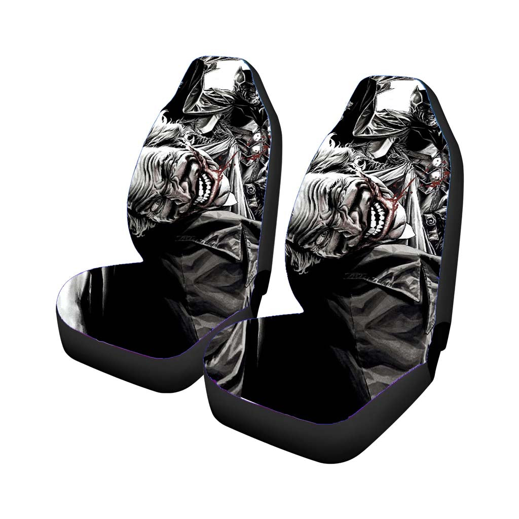 Batman Vs Joker Art Wallpaper Rear Car Seat Covers