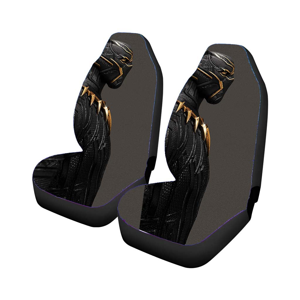 Black Panther Black Gold Custom Rear Car Seat Covers