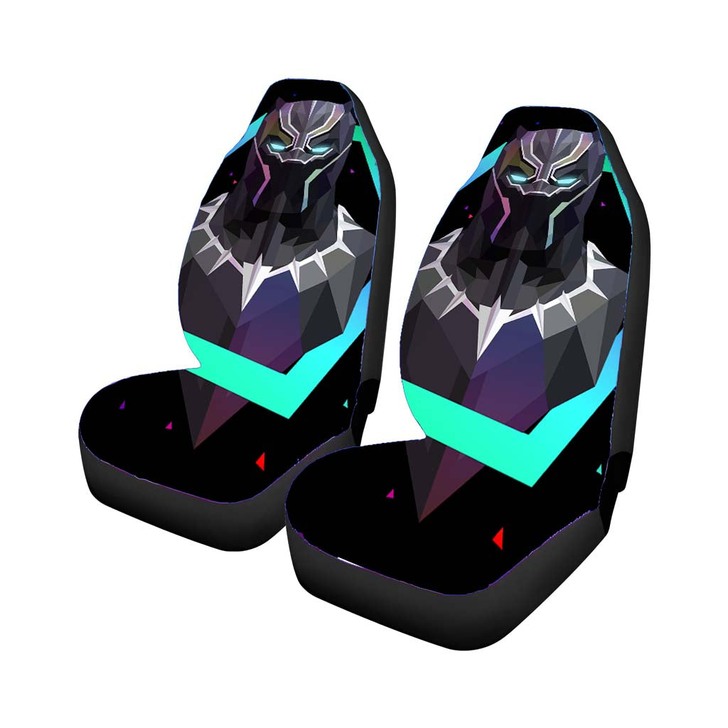 Black Panther Lowpoly Artwork Rear Car Seat Covers