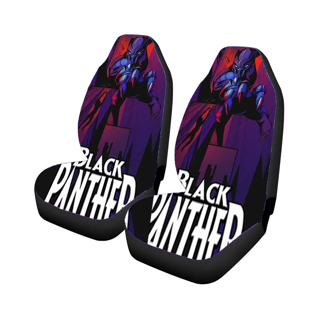Black Panther Movie Artwork Rear Car Seat Covers