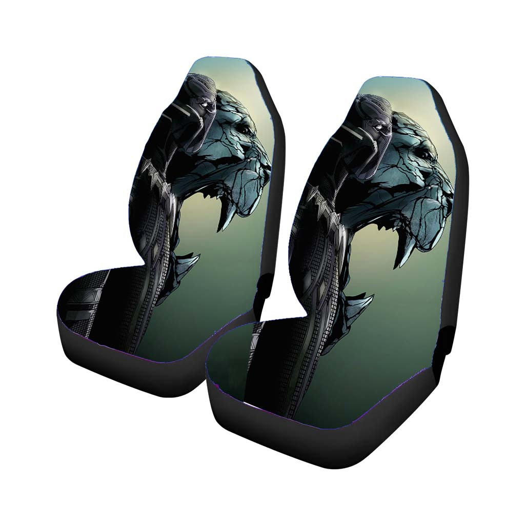 Black Panther Vector Rear Car Seat Covers