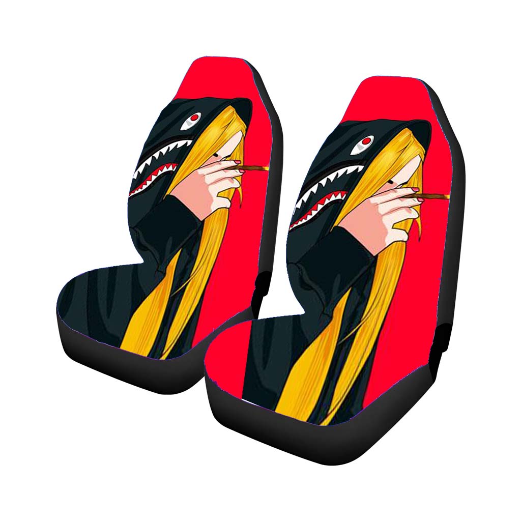 Black Shark Bape Rear Car Seat Covers