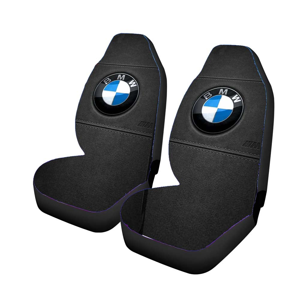 Bmw 3M Logo Leather Rear Car Seat Covers