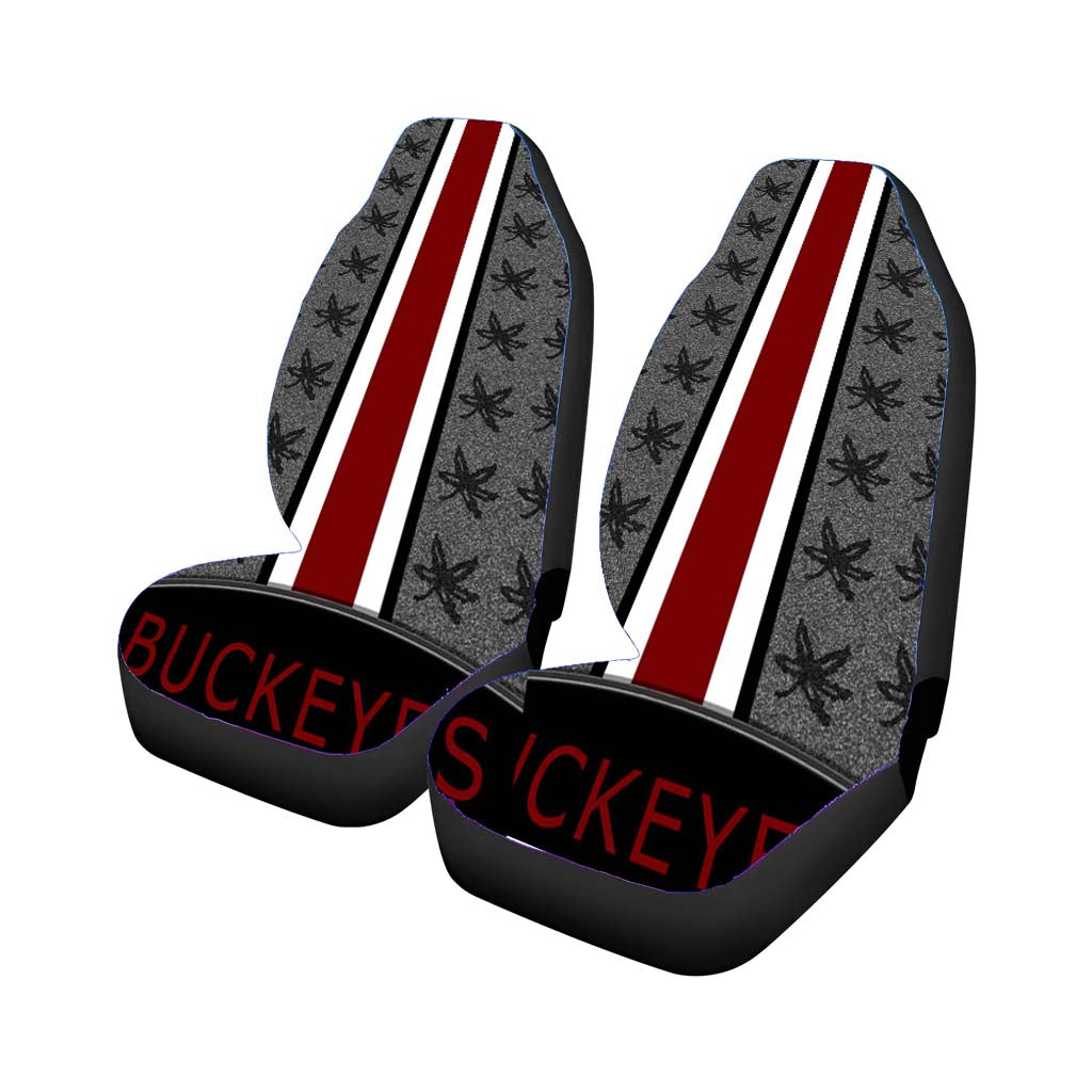 Buck Eyes Pattern Rear Car Seat Covers